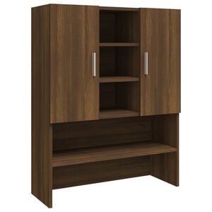 vidaXL Arm&aacute;rio p/ m&aacute;quina de lavar 70,5x25,5x90 cm carvalho castanho