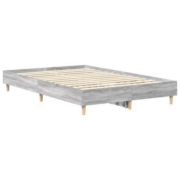 vidaXL Estrutura de cama sem colchão 120x200 cm cinza sonoma