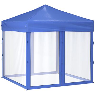 vidaXL Tenda para festas dobrável com paredes laterais 2x2 m azul