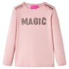 T-shirt de manga comprida para crian&ccedil;a rosa-claro 116