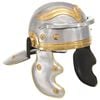 vidaXL Capacete de soldado romano r&eacute;plica LARP a&ccedil;o prateado
