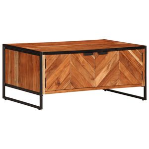 vidaXL Mesa de centro 90x55x40 cm madeira de ac&aacute;cia maci&ccedil;a