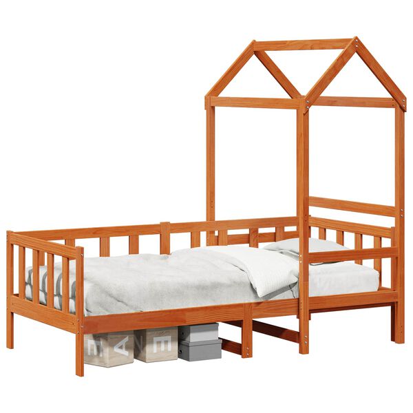 vidaXL Conjunto de Cama Day 2 pcs Marrom Cera