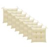 vidaXL Cadeiras de jardim 8 pcs c/ almofad&otilde;es madeira de ac&aacute;cia maci&ccedil;a