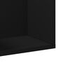 vidaXL Arm&aacute;rios de parede 2 pcs 75x18x16,5 cm derivados madeira preto