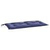 vidaXL Almofad&otilde;es banco jardim 2 pcs 100x50x7cm oxford azul-marinho