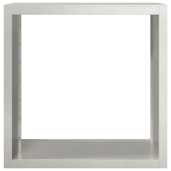 vidaXL Suporte para lenha 100x40x100 cm a&ccedil;o inoxid&aacute;vel