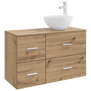 vidaXL Conjunto de M&oacute;veis para Banheiro 2 unid. Carvalho Arttisan