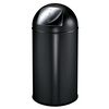EKO Caixote do lixo com tampa de empurrar 40 L preto mate