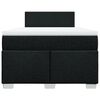 vidaXL Cama boxspring com colch&atilde;o 120x190 cm tecido preto
