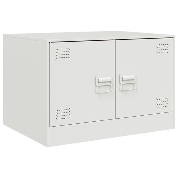 vidaXL Mesa de centro 67x50x44 cm aço branco