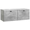 vidaXL Gabinete de TV de Parede 78,5 x 31 x 30 cm Cinzento Cimento