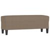 vidaXL Banco 100x35x41 cm tecido cinza-acastanhado