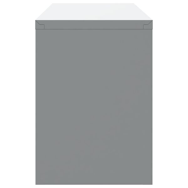 vidaXL Arm&aacute;rio de Trabalho com gaveta 10 pcs Preto 200 x 55 x 200 cm