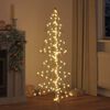 vidaXL &Aacute;rvore de Natal com 160 LEDs Branco quente 150 cm PET