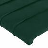vidaXL Cabeceira de cama veludo 80x5x78/88 cm verde-escuro