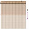 vidaXL Estores de rolo com cortinas Manual Natura 140 x 160 cm Bambu