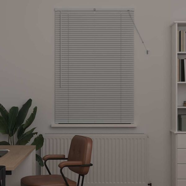 vidaXL Persianas venecianas Manual Branco 130 x 90 cm Alum&iacute;nio