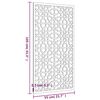 vidaXL Decora&ccedil;&atilde;o p/ muro de jardim 105x55 cm a&ccedil;o corten design &aacute;rabe