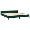 vidaXL Estrutura de cama sem colch&atilde;o 160x200 cm veludo verde-escuro