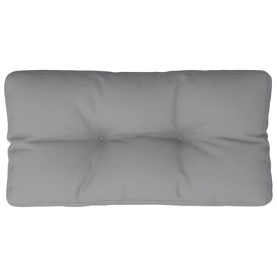vidaXL Almofadão para sofá de paletes 70x40x12 cm tecido cinzento