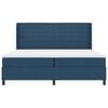 vidaXL Cama Box com colch&atilde;o com cabeceira Azul 200 x 200 cm tecido