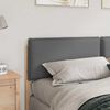 vidaXL Cabeceira estofada com cabeceira Cinza Natural e Claro 200 cm