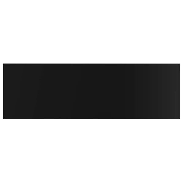 vidaXL Prateleiras estante 4pcs 80x20x1,5cm contrapl. preto brilhante