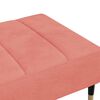 vidaXL Apoio de p&eacute;s 78x56x32 cm veludo rosa