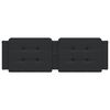 vidaXL Almofad&atilde;o de cabeceira Zadar 160 cm couro artificial preto