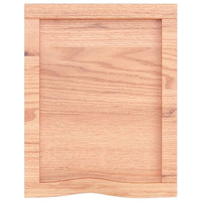 vidaXL Bancada p/ WC 40x50x(2-4) cm madeira maciça tratada castanho