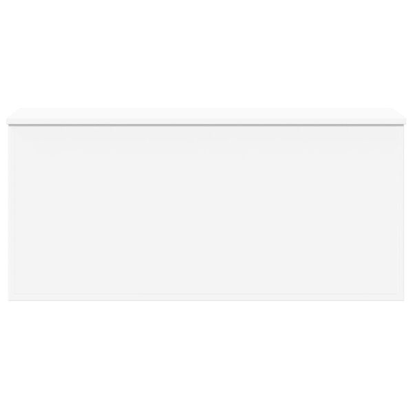 vidaXL Caixa de arruma&ccedil;&atilde;o 100x42x46 cm derivados de madeira branco