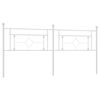 vidaXL Cabeceira de substitui&ccedil;&atilde;o 200 cm metal branco
