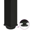 vidaXL P&eacute;s para mesa de bar 4 pe&ccedil;as, preto, 90-92 cm, a&ccedil;o