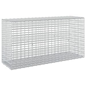 vidaXL Gabione com Fio de 5 mm e Malha de 5x2,5 cm 100x30x50 cm
