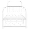 vidaXL Estrutura de cama com cabeceira e p&eacute;s 75x190 cm metal branco