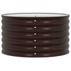 vidaXL Canteiro de jardim elevado Castanho 80 x 80 x 44 cm A&ccedil;o