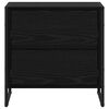 vidaXL Mesa-de-cabeceira 2 pcs Carvalho Preto 50 x 39,5 x 50 cm
