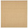 vidaXL Tapete sisal natural 100x100 cm