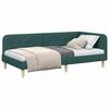 vidaXL Estrutura de Cama de Canto Verde Escuro 90 x 200 cm tecido
