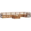 vidaXL Conjunto de Sof&aacute;s para Exterior 7 pcs Natural