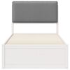 vidaXL Estrutura de Cama com Cabeceira Estofada Cinzento-claro