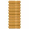 vidaXL Toalhas de m&atilde;os FROGN 10 pcs 50x100 cm 360 g/m&sup2; ouro
