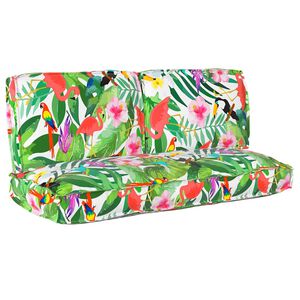 vidaXL Conjunto de Almofadas Floral 3 pcs Multicolor Tecido Oxford