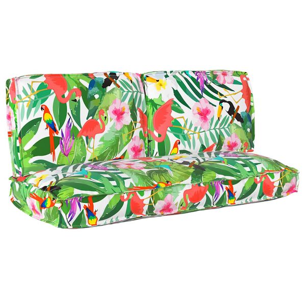 vidaXL Conjunto de Almofadas Floral 3 pcs Multicolor Tecido Oxford