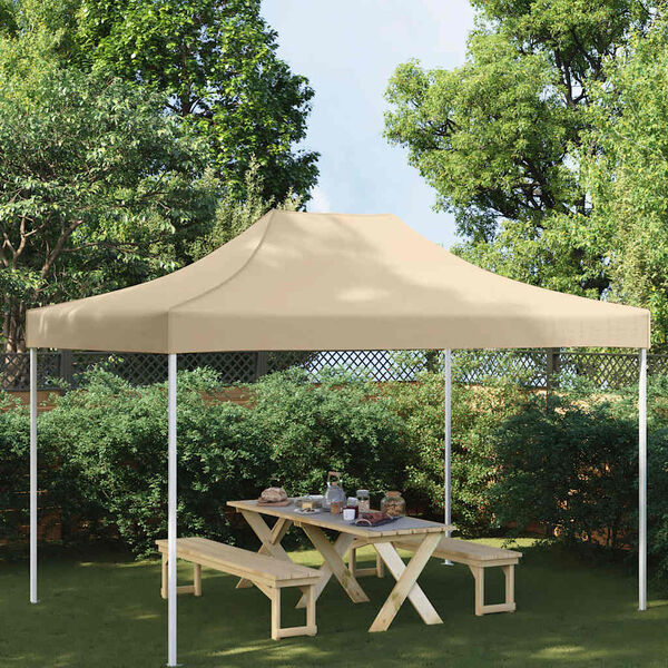 vidaXL Teto para tenda de festas 4x3 m 270 g/m² bege
