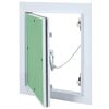 vidaXL Painel de Acesso Verde e Prata 25 x 30 cm Alum&iacute;nio e Gesso