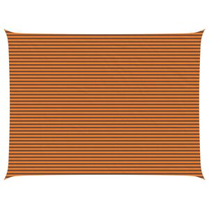 vidaXL Vela de sombra solar Laranja e Marrom 8 x 6 m