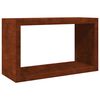 vidaXL Rack Lenha 100x40x60 cm a&ccedil;o resistente &agrave;s intemp&eacute;ries