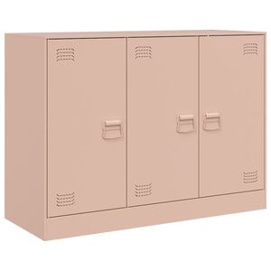 vidaXL Aparador 99x39x73 cm a&ccedil;o rosa